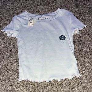 white baby tee